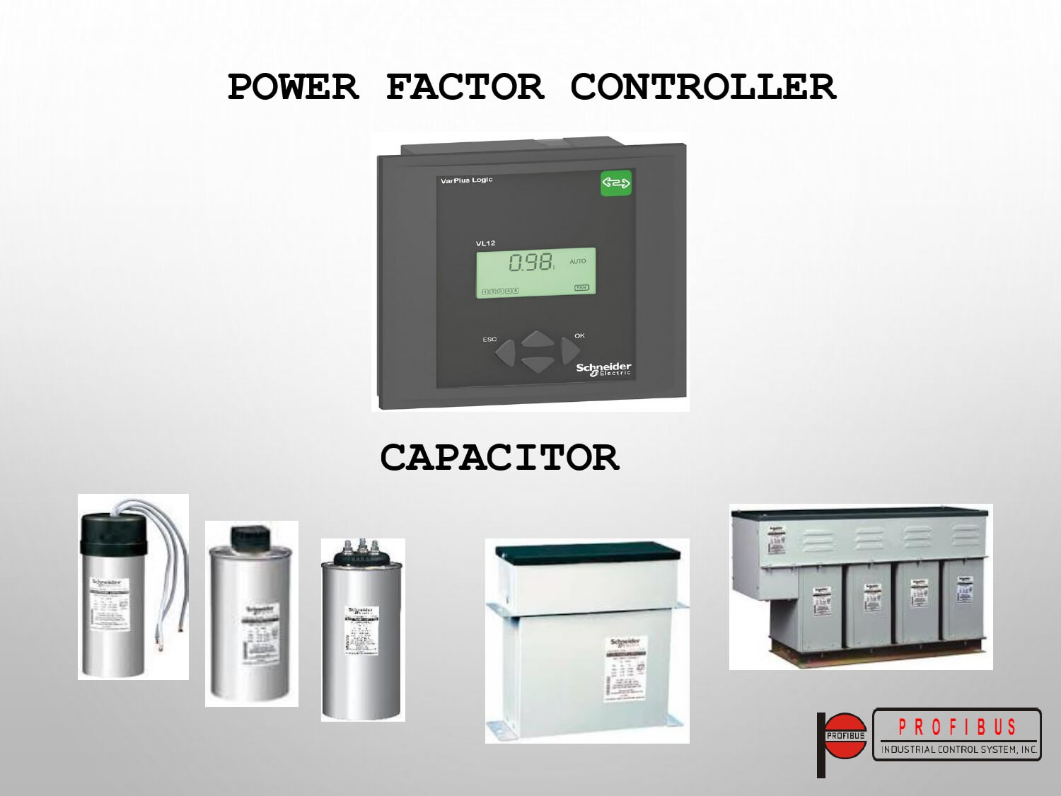 Products schneider power factor and capacitor